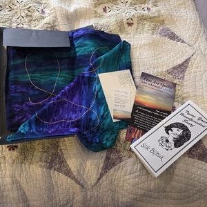 Silk Bijou Hand Painted Scarf